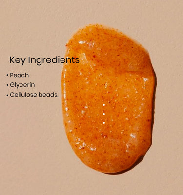 BiE Peach Sunrise Body Scrub | Gentle Exfoliator | Infused with Squalane | Glycerin | Peach Extracts | 200ml